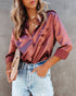 Solid Color Long-sleeved Temperament Women's Shirt